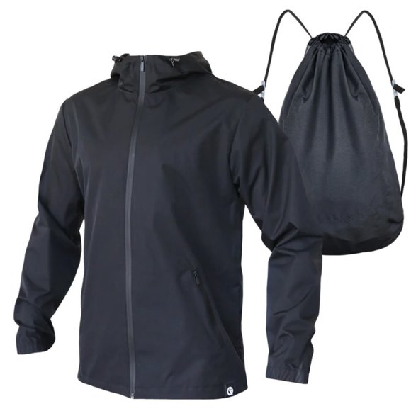 UNISEX - QUIKFLIP RAIN JACKET - JACKET IN A BAG IN A JACKET!!! 3XL - Picture 1 of 16